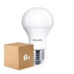 Mehrfachpackung 6x Philips  CorePro LED Glühbirne E27 Birne Matt 10W 1055lm - 827 Extra Warmweiß | Ersatz Für 75W