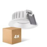 Mehrfachpackung 4x Ledvance LED  SPOT AIR FIX Aluminium  6W 480lm 36D - 927 Extra Warmweiß | Ausschnitt 68mm - IP65 - Höchste Farbwiedergabe -  Dimmbar