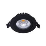 Noxion LED schwenkbar Slim Spot Schwarz Rund 5W 550lm 60D - 940 Kaltweiß | 85mm - IP54 - Dimmbar - Höchste Farbwiedergabe