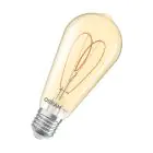 Osram Vintage 1906 LED E27 Edison Fadenlampe Gold 4.9W 470lm - 922 Extra Warmweiß | Höchste Farbwiedergabe - Dimmbar - Ersatz Für 40W